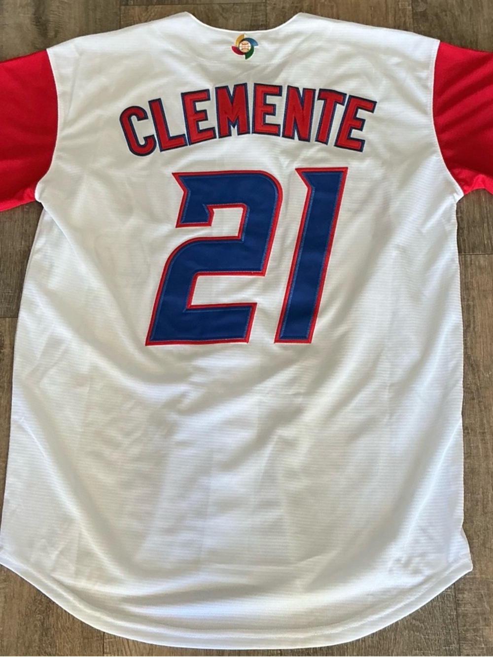 Puerto Rico Red & White Baseball Jersey